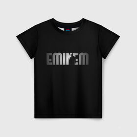 Детская футболка 3D с принтом EMINEM в Тюмени, 100% гипоаллергенный полиэфир | прямой крой, круглый вырез горловины, длина до линии бедер, чуть спущенное плечо, ткань немного тянется | eminem | rap | актёр | американский рэпер | композитор | маршалл | продюсер | рэп | рэпер | эминем