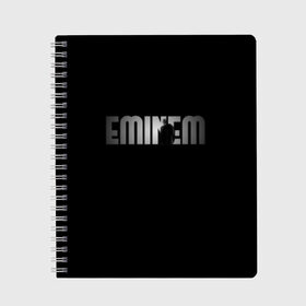 Тетрадь с принтом EMINEM в Тюмени, 100% бумага | 48 листов, плотность листов — 60 г/м2, плотность картонной обложки — 250 г/м2. Листы скреплены сбоку удобной пружинной спиралью. Уголки страниц и обложки скругленные. Цвет линий — светло-серый
 | eminem | rap | актёр | американский рэпер | композитор | маршалл | продюсер | рэп | рэпер | эминем