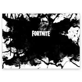 Поздравительная открытка с принтом FORTNITE в Тюмени, 100% бумага | плотность бумаги 280 г/м2, матовая, на обратной стороне линовка и место для марки
 | battle royale | fortnite | fortnite battle royale | futuresynth | game | outrun | retrowave | synth | synthwave | игры | ретровейв | синтвейв | фортнайт