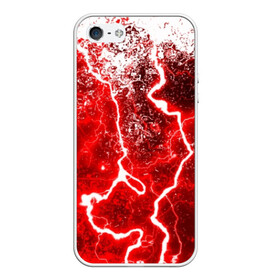 Чехол для iPhone 5/5S матовый с принтом БРЫЗГИ КРАСОК(RED STORM) в Тюмени, Силикон | Область печати: задняя сторона чехла, без боковых панелей | abstraction | tie dye | watercolor | абстракция красок | акварель | акриловый | брызги красок | живопись | краска | потертость красок | размытые краски | текстуры | черно белый | яркие краски