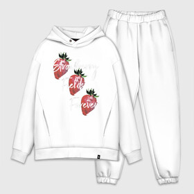 Мужской костюм хлопок OVERSIZE с принтом Strawberry Fields в Тюмени,  |  | Тематика изображения на принте: beatles | forever | strawberry | the beatles | битлз | джон леннон | леннон | форевер | ягода