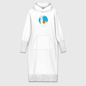 Платье удлиненное хлопок с принтом Альпака Единорог в Тюмени,  |  | alpaca | unicorn | альпака | альпаки | лама | ламы