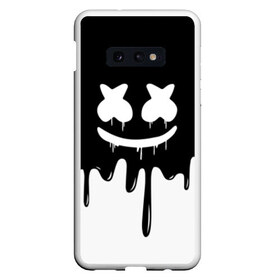 Чехол для Samsung S10E с принтом MARSHMELLO в Тюмени, Силикон | Область печати: задняя сторона чехла, без боковых панелей | black  white | colors | dj | marshmello | paints | usa | америка | клубная музыка | краски | маршмелло | музыка | музыкант