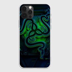 Чехол для iPhone 12 Pro Max с принтом RAZER в Тюмени, Силикон |  | game | razer | texture | зеленый | игровое лого | игромания | игры | рэйзер | текстуры