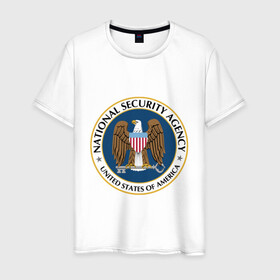 Мужская футболка хлопок с принтом NSA. National Security Agency в Тюмени, 100% хлопок | прямой крой, круглый вырез горловины, длина до линии бедер, слегка спущенное плечо. | agency | america | national | nsa | of | security | states | united | usa | агентство | америки | безопасности | национальной | разведывательное | соединённые | сообщество | сша | штаты
