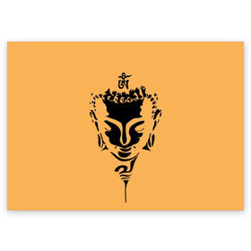 Поздравительная открытка с принтом Будда в Тюмени, 100% бумага | плотность бумаги 280 г/м2, матовая, на обратной стороне линовка и место для марки
 | Тематика изображения на принте: background | black | buddha | buddhism | knowledge | meditation | om | philosophy | religion | symbol | white | yoga | белый | будда | буддизм | знание | йога | медитация | ом | религия | символ | философия | фон | черный