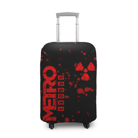 Чехол для чемодана 3D с принтом METRO (1) в Тюмени, 86% полиэфир, 14% спандекс | двустороннее нанесение принта, прорези для ручек и колес | metro | metro exodus | s.t.a.l.k.e.r | stalker | игра | метро | радиация | сталкер