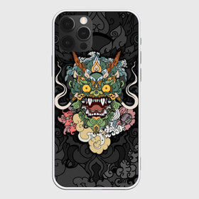 Чехол для iPhone 12 Pro Max с принтом Дракон в Тюмени, Силикон |  | character | dragon | east | eyes | fangs | horns | japan | japanese | legend | mask | mythological | pattern | yellow | восток | глаза | дракон | желтые | клыки | легенда | маска | мифологический | персонаж | рога | узор | япония | японский