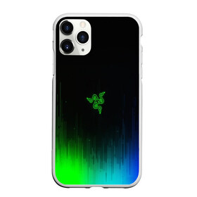 Чехол для iPhone 11 Pro матовый с принтом RAZER NEON в Тюмени, Силикон |  | Тематика изображения на принте: game | razer | texture | зеленый | игровое лого | игромания | игры | рэйзер | текстуры