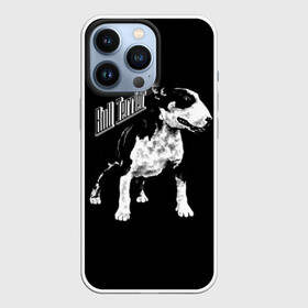 Чехол для iPhone 13 Pro с принтом Бультерьер в Тюмени,  |  | angry | animals | authority | black and white | breed | bull terrier | cool | dog | fight | illustration | inscription | spotted | supreme | swag | wild | авторитет | бойцовый | бультерьер | верховный | дикий | животные | злой | иллюстрация | крутой | н |