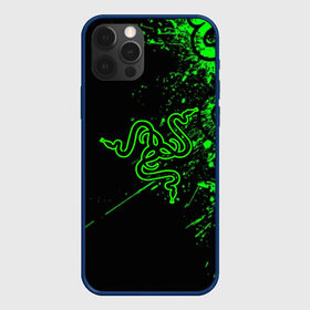 Чехол для iPhone 12 Pro с принтом RAZER в Тюмени, силикон | область печати: задняя сторона чехла, без боковых панелей | game | razer | texture | зеленый | игровое лого | игромания | игры | рэйзер | текстуры