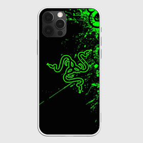 Чехол для iPhone 12 Pro Max с принтом RAZER в Тюмени, Силикон |  | game | razer | texture | зеленый | игровое лого | игромания | игры | рэйзер | текстуры