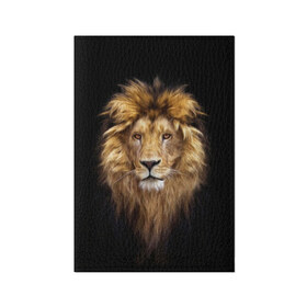 Обложка для паспорта матовая кожа с принтом Лев в Тюмени, натуральная матовая кожа | размер 19,3 х 13,7 см; прозрачные пластиковые крепления | african | animals | authority | big | cat | cool | head | illustration | indisputable | lion | mane | muzzle | supreme | swag | авторитет | африканский | большая | верховный | голова | грива | животные | иллюстрация | кошка | крутой | лев | непрер