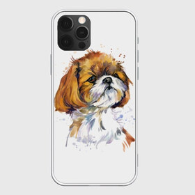 Чехол для iPhone 12 Pro Max с принтом Собака в Тюмени, Силикон |  | animal | art | breed | chinese | dog | illustration | painting | portrait | watercolor | акварель | живопись | животное | иллюстрация | искусство | китайская | порода | портрет | собака