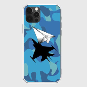 Чехол для iPhone 12 Pro Max с принтом ВВС в Тюмени, Силикон |  | Тематика изображения на принте: aircraft | camouflage | flight | paper | shadow | ввс | камуфляж | полет | самолет | тень