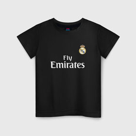 Детская футболка хлопок с принтом BALE REAL BLACK в Тюмени, 100% хлопок | круглый вырез горловины, полуприлегающий силуэт, длина до линии бедер | bale | real | real madrid | бэйл | гарет бэйл | реал | реал мадрид