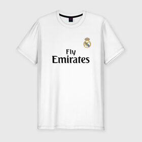 Мужская футболка премиум с принтом MARCELO REAL в Тюмени, 92% хлопок, 8% лайкра | приталенный силуэт, круглый вырез ворота, длина до линии бедра, короткий рукав | marcelo | real | real madrid | марсело | реал | реал мадрид