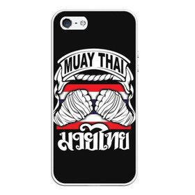 Чехол для iPhone 5/5S матовый с принтом Muay Thai в Тюмени, Силикон | Область печати: задняя сторона чехла, без боковых панелей | fight | muay thai | thai boxing | ufc | бокс | ката | кикбоксин | лаос | лоу кик | муай | мьянма | поединок | таиланд | тай | тайский | таолу