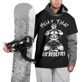 Накидка на куртку 3D с принтом  Muay Thai в Тюмени, 100% полиэстер |  | Тематика изображения на принте: fight | muay thai | thai boxing | ufc | бокс | ката | кикбоксин | лаос | лоу кик | муай | мьянма | поединок | таиланд | тай | тайский | таолу