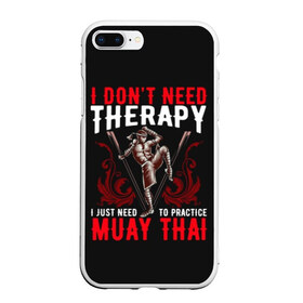 Чехол для iPhone 7Plus/8 Plus матовый с принтом Muay Thai в Тюмени, Силикон | Область печати: задняя сторона чехла, без боковых панелей | fight | muay thai | thai boxing | ufc | бокс | ката | кикбоксин | лаос | лоу кик | муай | мьянма | поединок | таиланд | тай | тайский | таолу