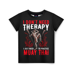 Детская футболка 3D с принтом Muay Thai в Тюмени, 100% гипоаллергенный полиэфир | прямой крой, круглый вырез горловины, длина до линии бедер, чуть спущенное плечо, ткань немного тянется | fight | muay thai | thai boxing | ufc | бокс | ката | кикбоксин | лаос | лоу кик | муай | мьянма | поединок | таиланд | тай | тайский | таолу