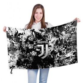 Флаг 3D с принтом JUVENTUS в Тюмени, 100% полиэстер | плотность ткани — 95 г/м2, размер — 67 х 109 см. Принт наносится с одной стороны | italia | juve | juventus | sport | италия | спорт | спортивная форма | футбол | футбольный | чемпионат | ювентус