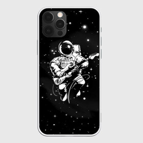 Чехол для iPhone 12 Pro Max с принтом Cosmorock в Тюмени, Силикон |  | Тематика изображения на принте: cosmonaut | cosmos | guitar | music | rock | space | spacesuit | star | гитара | звезда | космонавт | космос | музыка | скафандр
