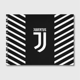 Альбом для рисования с принтом JUVENTUS SPORT в Тюмени, 100% бумага
 | матовая бумага, плотность 200 мг. | cr7 | fc | football | football club | juve | juventus | ronaldo | sport | роналдо | спорт | спортивные | униформа | фирменные цвета | фк | футбол | футбольный клуб | ювентус