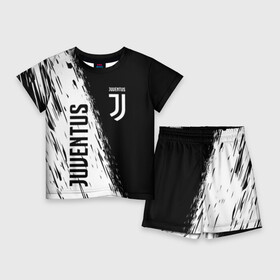 Детский костюм с шортами 3D с принтом JUVENTUS SPORT в Тюмени,  |  | cr7 | fc | football | football club | juve | juventus | ronaldo | sport | роналдо | спорт | спортивные | униформа | фирменные цвета | фк | футбол | футбольный клуб | ювентус