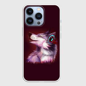 Чехол для iPhone 13 Pro с принтом Волк в Тюмени,  |  | Тематика изображения на принте: волк | животные | игры | музыка | наушники | собака | хаски