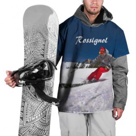 Накидка на куртку 3D с принтом Rossignol в Тюмени, 100% полиэстер |  | france | movement | rossignol | snow | speed | вершина | горные лыжи | горы | движение | скорость | снег | франция