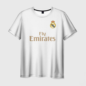 Мужская футболка 3D с принтом Modric home 19-20 в Тюмени, 100% полиэфир | прямой крой, круглый вырез горловины, длина до линии бедер | bale | champions | league | madrid | modric | ramos | real | sergio | spain | гарет бейл | испания | лига | мадрид | модрич | рамос | реал | чемпионов