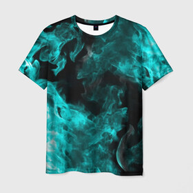 Мужская футболка 3D с принтом ОГОНЬ в Тюмени, 100% полиэфир | прямой крой, круглый вырез горловины, длина до линии бедер | bright | fire | heat | light | texture | wildfire | искры | огненный | огонь | пламя | пожар | текстура