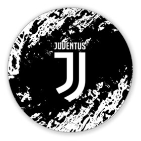 Коврик для мышки круглый с принтом JUVENTUS в Тюмени, резина и полиэстер | круглая форма, изображение наносится на всю лицевую часть | cr7 | fc | football | football club | juve | juventus | ronaldo | sport | роналдо | спорт | спортивные | униформа | фирменные цвета | фк | футбол | футбольный клуб | ювентус