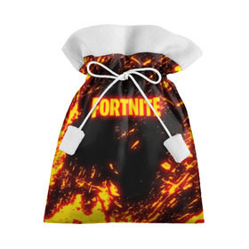 Подарочный 3D мешок с принтом FORTNITE FIRE STORM в Тюмени, 100% полиэстер | Размер: 29*39 см | 2019 | armor | armour | cybersport | esport | fire | flame | fortnite | game | llama | logo | броня | игра | киберспорт | лама | огонь | фиолетовый | фирменные цвета | фортнайт