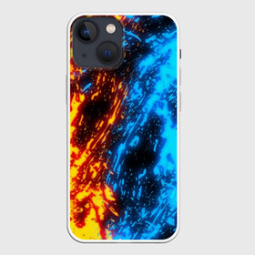 Чехол для iPhone 13 mini с принтом БИТВА ОГНЕЙ в Тюмени,  |  | battle | battle fire | bright | fire | heat | light | wildfire | битва | битва огней | искры | огненный | огонь | пламя | пожар