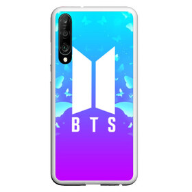 Чехол для Honor P30 с принтом BTS BUTTERFLIES в Тюмени, Силикон | Область печати: задняя сторона чехла, без боковых панелей | Тематика изображения на принте: bangtan boys | bt21 | bts | bts army | bts stickers | butterflies | j hope | jimin | jin | jungkook | k pop | rap monster | rapmon | suga | v | бабочки | бтс | корея | стикеры bts