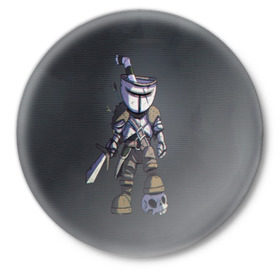 Значок с принтом Cupsouls в Тюмени,  металл | круглая форма, металлическая застежка в виде булавки | cuphead | dark souls | game | игры