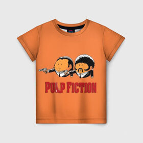Детская футболка 3D с принтом Pulp Fiction - Art 2 в Тюмени, 100% гипоаллергенный полиэфир | прямой крой, круглый вырез горловины, длина до линии бедер, чуть спущенное плечо, ткань немного тянется | art | film | movie | pulp fiction | tarantino | кино | криминальное чтиво | приколы | тарантино | фильмы