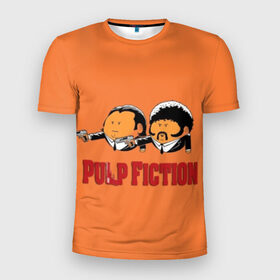 Мужская футболка 3D спортивная с принтом Pulp Fiction - Art 2 в Тюмени, 100% полиэстер с улучшенными характеристиками | приталенный силуэт, круглая горловина, широкие плечи, сужается к линии бедра | Тематика изображения на принте: art | film | movie | pulp fiction | tarantino | кино | криминальное чтиво | приколы | тарантино | фильмы
