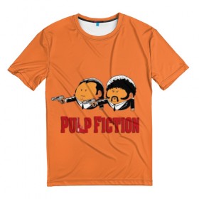 Мужская футболка 3D с принтом Pulp Fiction - Art 2 в Тюмени, 100% полиэфир | прямой крой, круглый вырез горловины, длина до линии бедер | art | film | movie | pulp fiction | tarantino | кино | криминальное чтиво | приколы | тарантино | фильмы