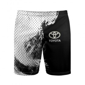 Мужские шорты 3D спортивные с принтом Toyota в Тюмени,  |  | toyota | абстракция | авто | автомобиль | лого | логотип | машина | таета | тоета | тойота