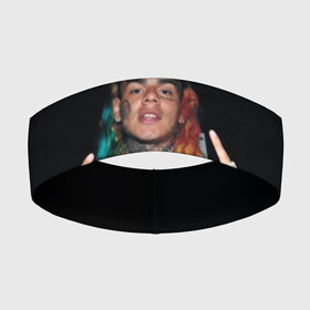 Повязка на голову 3D с принтом 69 в Тюмени,  |  | 6ix9ine | bebe | daniel hernandez | rap | stoopid | tekashi | рэп | сикснайн | текаши