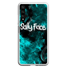 Чехол для Honor 20 с принтом SALLY FACE в Тюмени, Силикон | Область печати: задняя сторона чехла, без боковых панелей | face | fire | flame | game | horror | larry | sally | sally face | sanity s fall | игра | ларри | мальчик с протезом | огонь | салли | салли фейс | ужасы