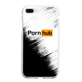 Чехол для iPhone 7Plus/8 Plus матовый с принтом Pornhub в Тюмени, Силикон | Область печати: задняя сторона чехла, без боковых панелей | brazzers | браззерс