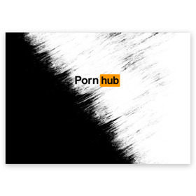 Поздравительная открытка с принтом Pornhub в Тюмени, 100% бумага | плотность бумаги 280 г/м2, матовая, на обратной стороне линовка и место для марки
 | Тематика изображения на принте: brazzers | браззерс