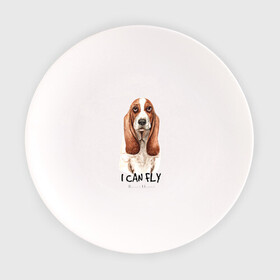 Тарелка с принтом Бассет-хаунд в Тюмени, фарфор | диаметр - 210 мм
диаметр для нанесения принта - 120 мм | Тематика изображения на принте: dog | бассет | бассет хаунд | собака | собаки | хаунд