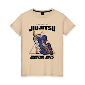 Женская футболка хлопок с принтом Джиу-джитсу в Тюмени, 100% хлопок | прямой крой, круглый вырез горловины, длина до линии бедер, слегка спущенное плечо | jiu jitsu | джиу джитсу | джиу джицу