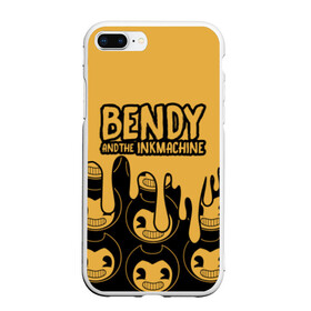 Чехол для iPhone 7Plus/8 Plus матовый с принтом Bendy And The Ink Machine (36) в Тюмени, Силикон | Область печати: задняя сторона чехла, без боковых панелей | bendy | bendy and the ink machine | devil | game | horror | ink | mask | бенди | бенди и чернильная машина | краска | чернила