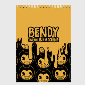 Скетчбук с принтом Bendy And The Ink Machine (36) в Тюмени, 100% бумага
 | 48 листов, плотность листов — 100 г/м2, плотность картонной обложки — 250 г/м2. Листы скреплены сверху удобной пружинной спиралью | bendy | bendy and the ink machine | devil | game | horror | ink | mask | бенди | бенди и чернильная машина | краска | чернила